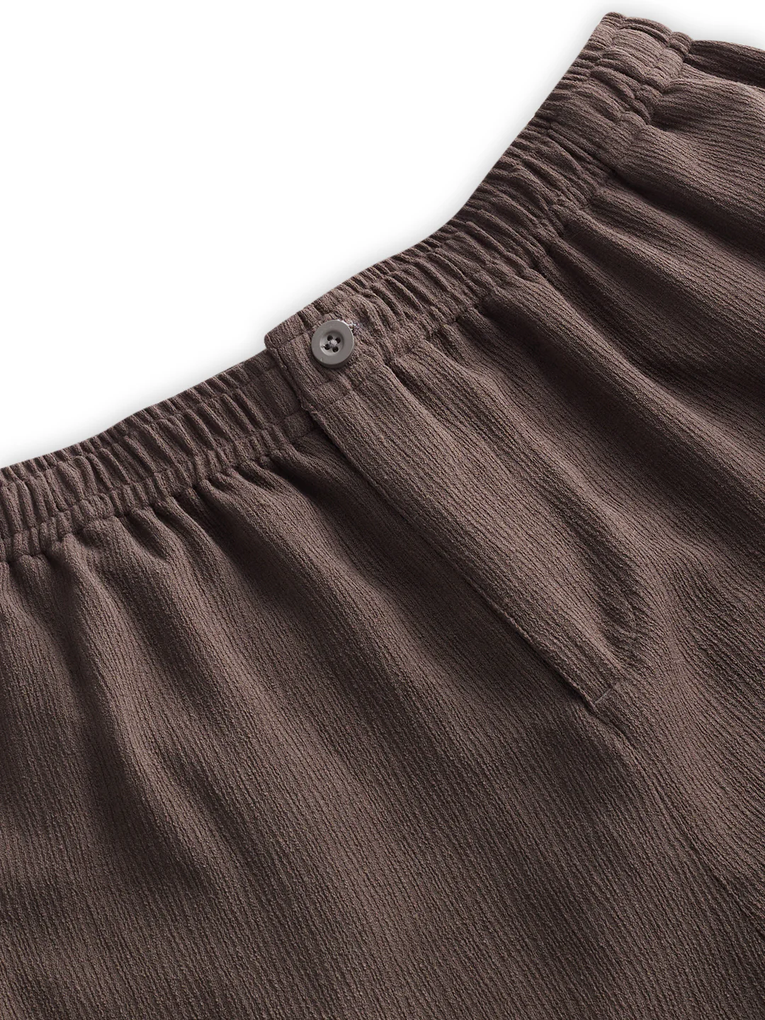 Deep Olive Soft Crepe Wide-Leg Trousers - Image 3