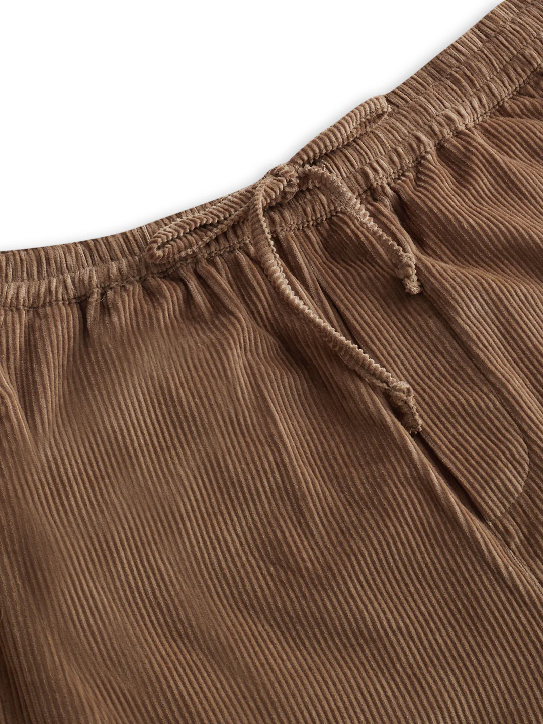 Pastel Olive Corduroy Straight-Fit Trousers - Image 3